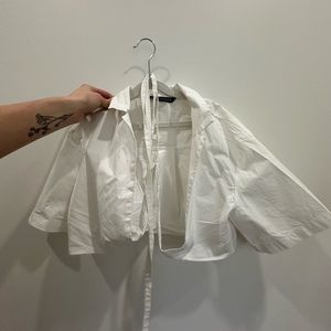 ZARA Wrap around crop top